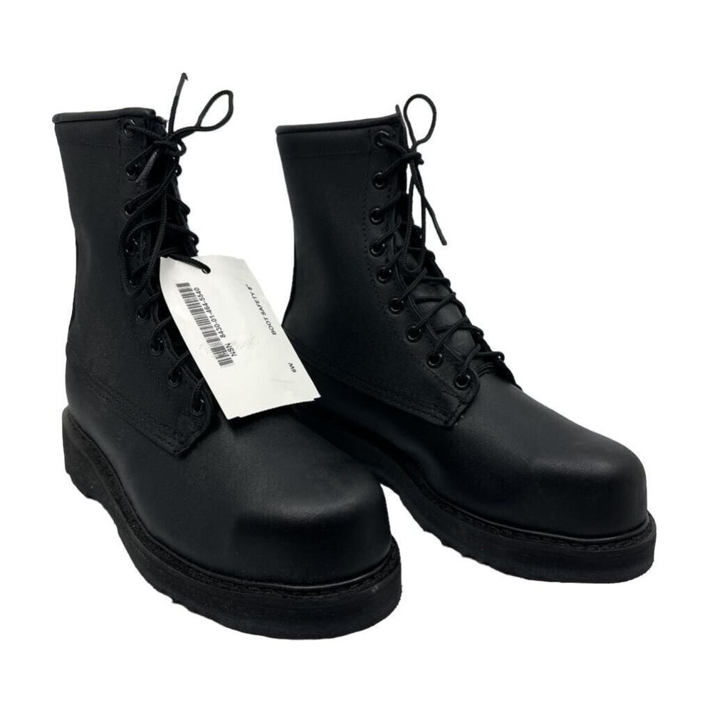 Bates Mens E01950A 8"‎ Combat Military Boots Black Lace Up Slip Resistant 6W NEW